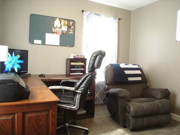 Bedroom used as office
