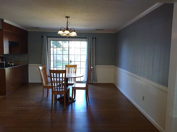 Dining room with wainscoting
