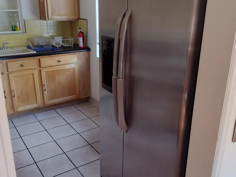 Kitchen stainless steel fridge