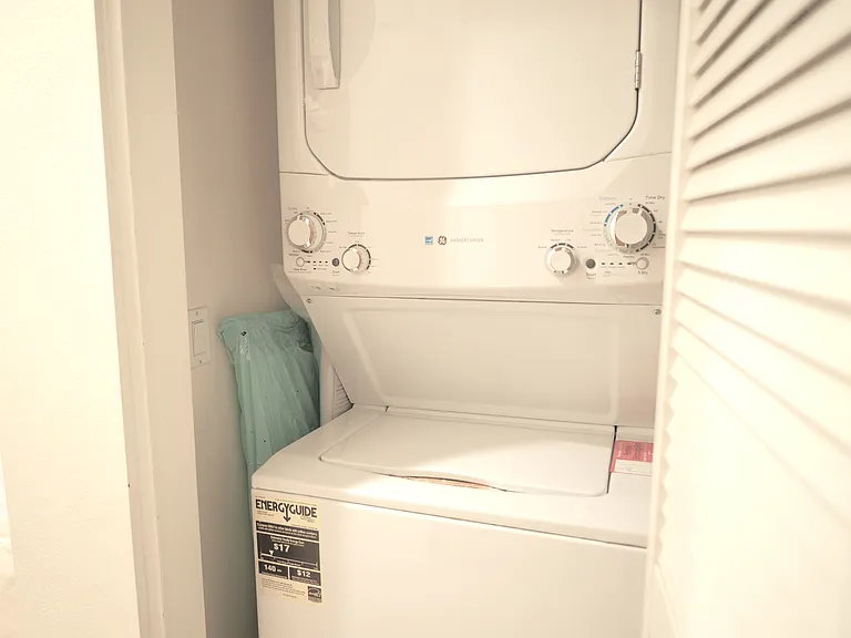 Washer and dryer on the second floor.