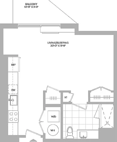 S3 -0x1 floor plan Hamilton Cove
