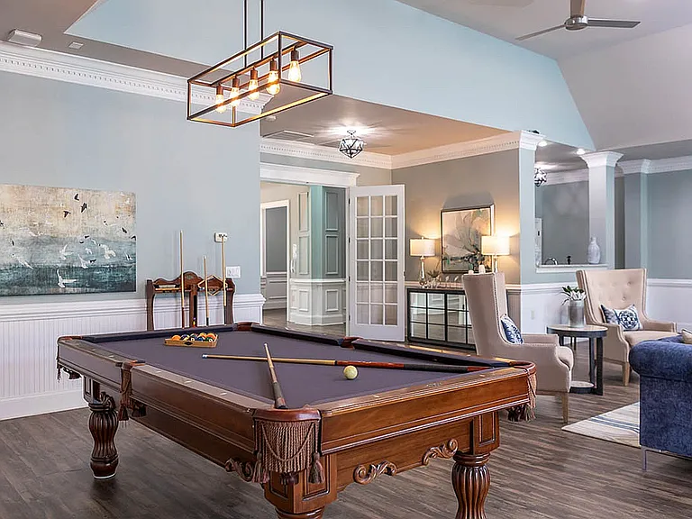 Clubroom with Billiards