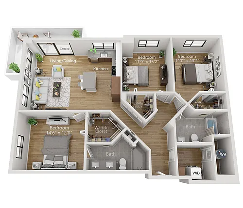 Floor plan D1