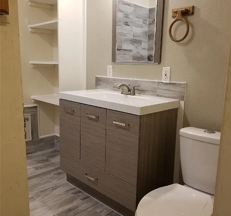 UNIT A - recently renovated bathroom
