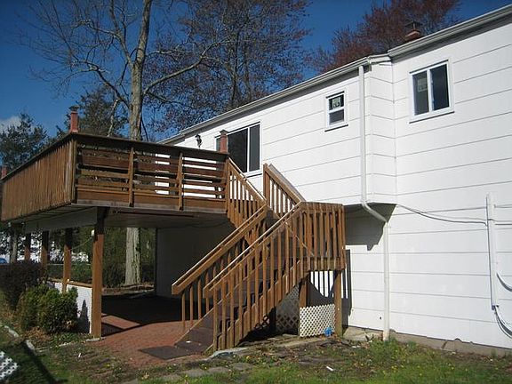 Deck off rear of the house.
