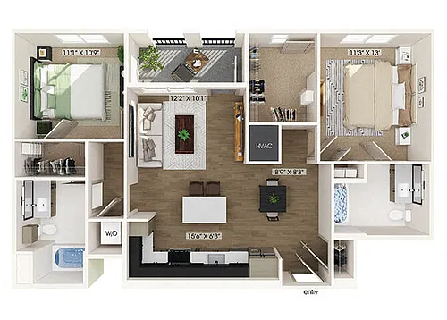 Floor plan B3