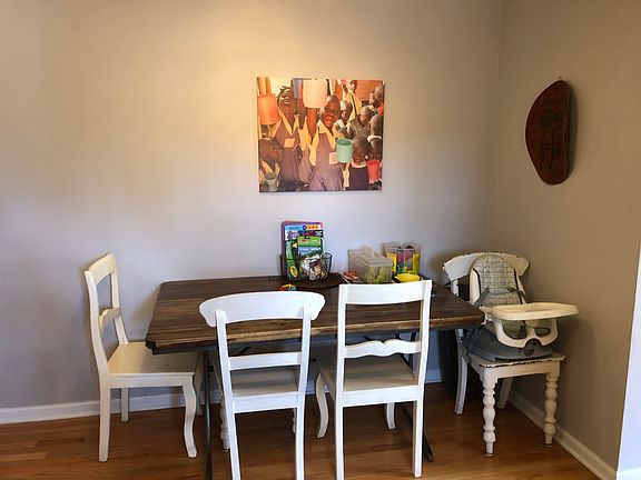 A cozy dining nook.