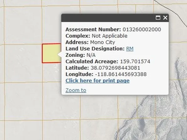 0 Mono, Bridgeport, CA 93517