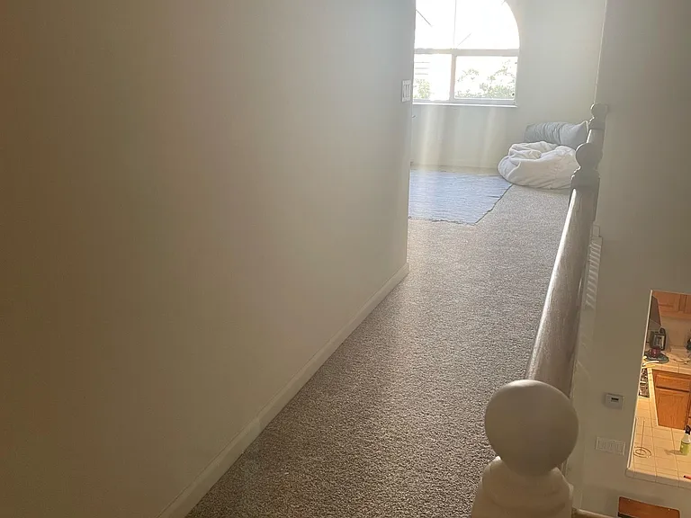 Hallway to the loft area upstairs