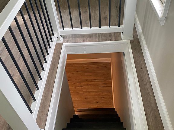 Stairs going into basement