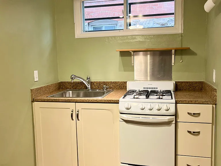 Sink, Compact Gas Stove, and Range