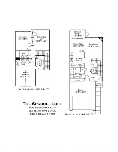 Floor plan Spruce Loft - E