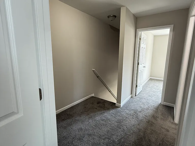 View from top of stairs