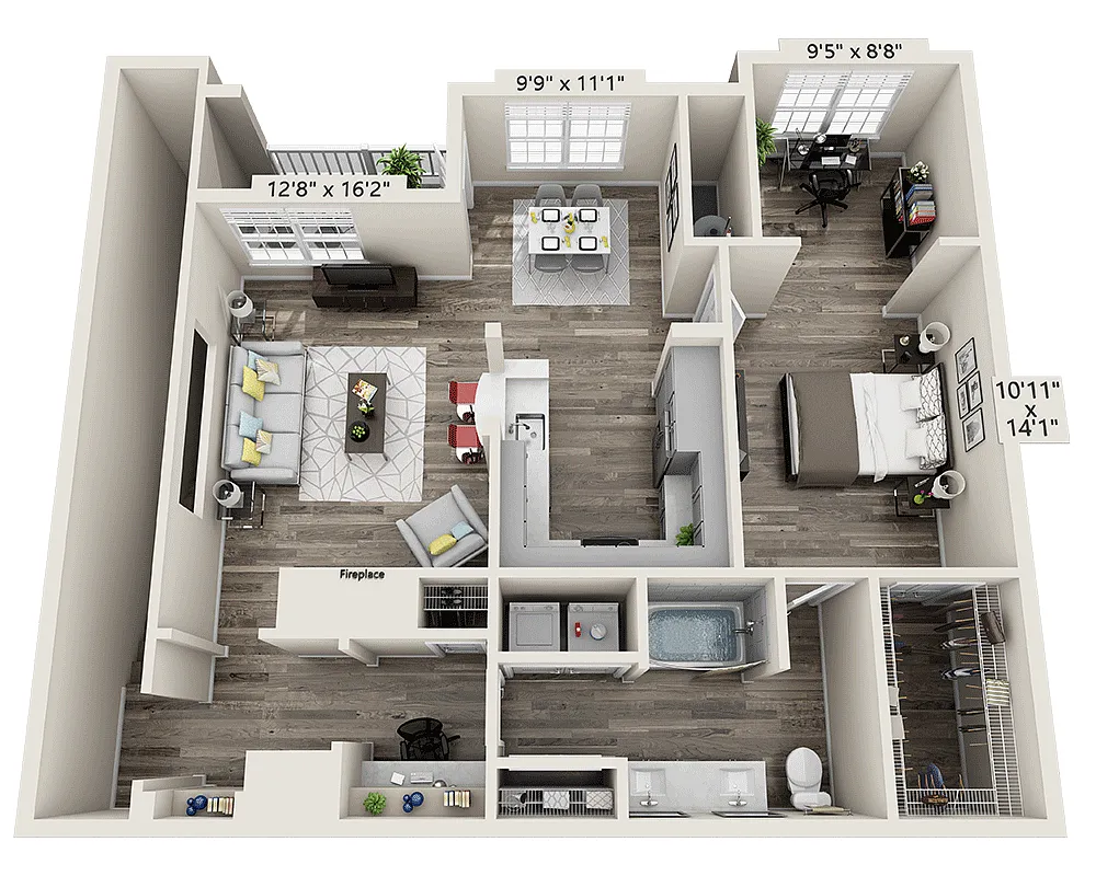 Floor plan Plan E (A1F)