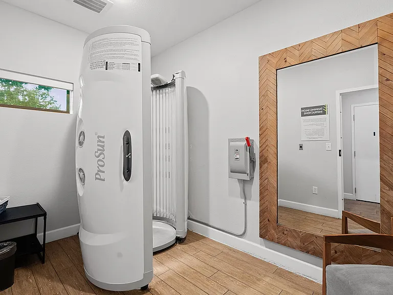 Enjoy the convenience of the on-site tanning room, just minutes from your front door.