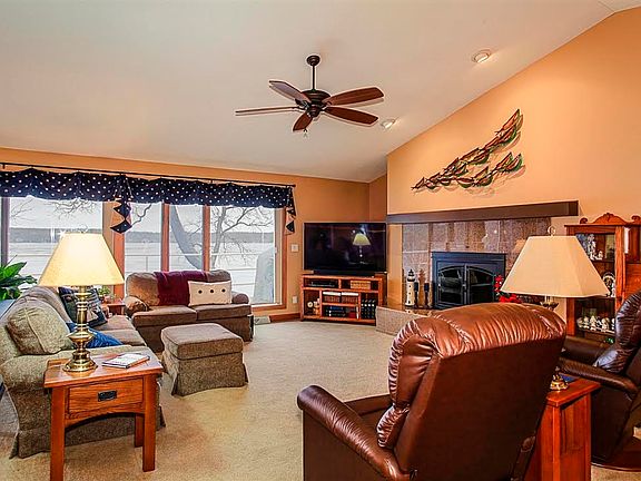 Great room with lake view