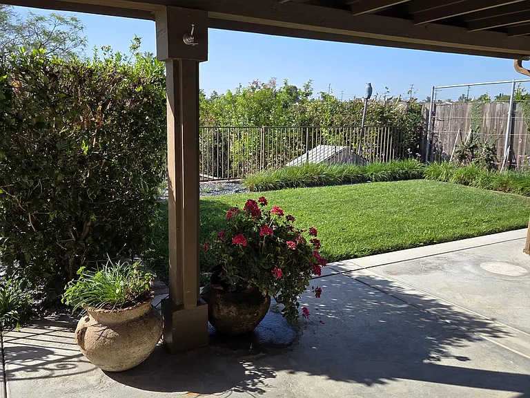 Back covered patio