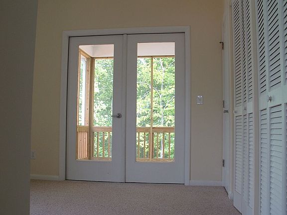 View into the bedroom from the living area..