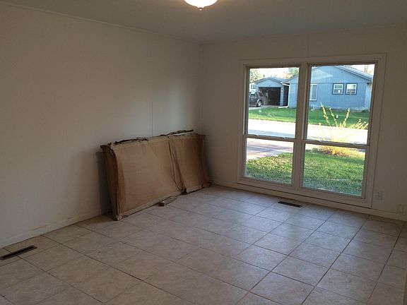 Living room with large window