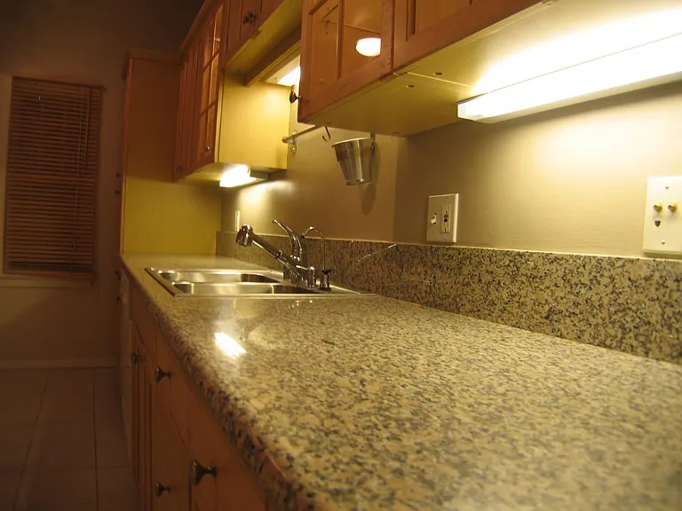 Under-cabinet lighting.