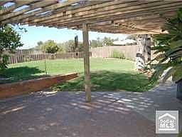Expansive brick patio