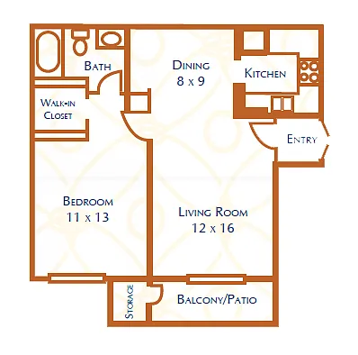 Floor plan 1X1