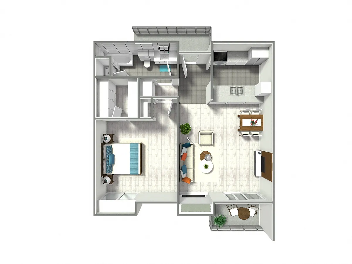 Floor plan One Bedroom