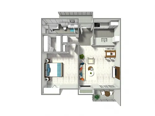 Floor plan One Bedroom