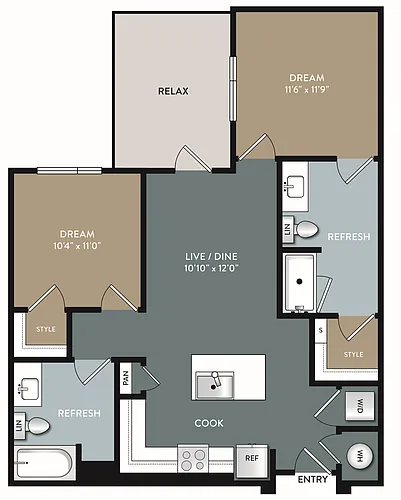 Floor plan Harley - B1