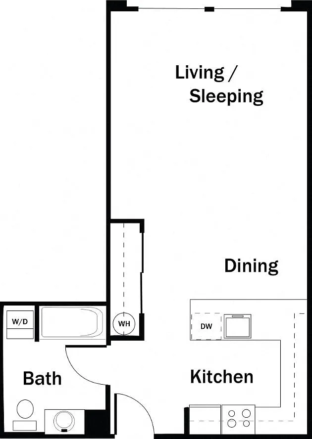 Floor plan Studio G