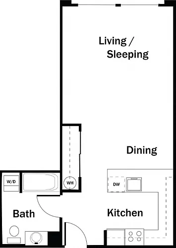 Floor plan Studio G