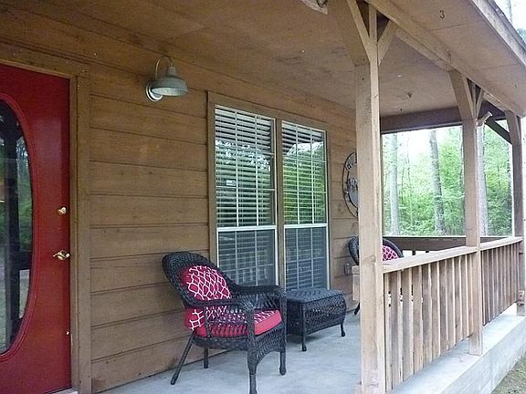 A partial view of right side - front porch.