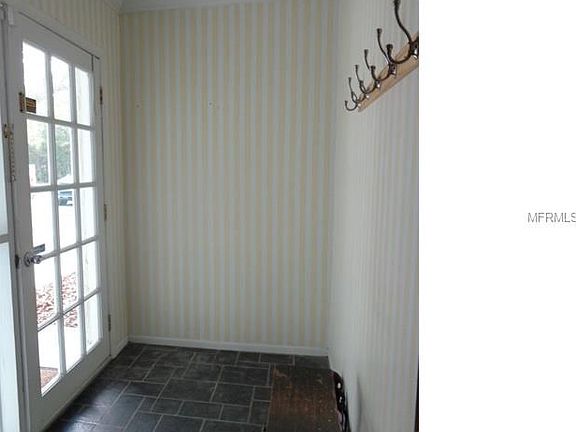 Slate tile in foyer