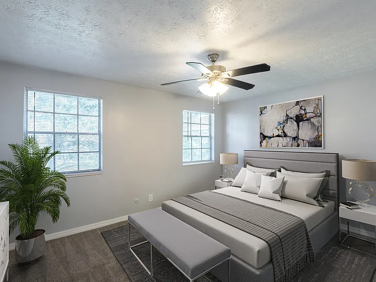 Virtually Staged Bedroom