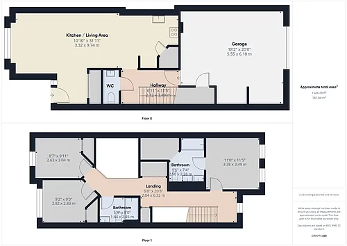 Floor plan Larger Unit