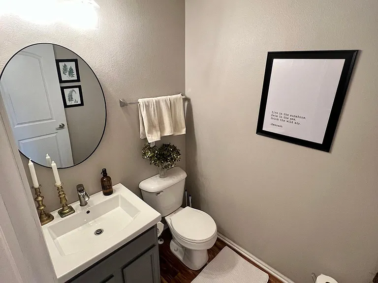 Main Level 1/2 Bath Off Kitchen