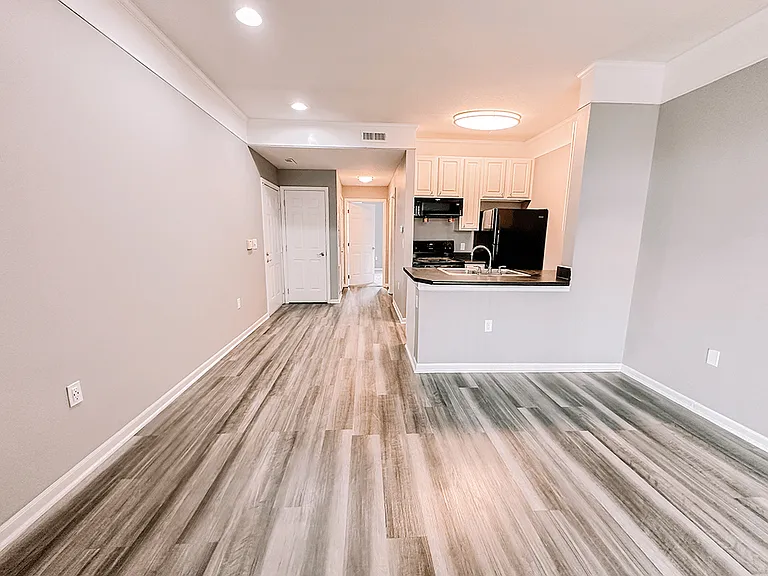 Sleek Hardwood-Style Flooring