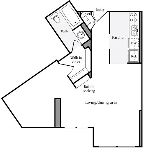 Floor plan Studio R