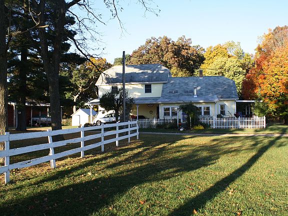 Side view from shop building