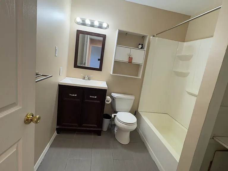 Common full hallway bathroom