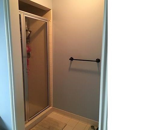 Shower in master bathroom, upper level