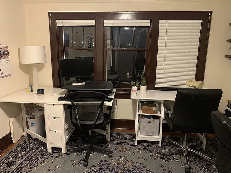 Top floor office/storage room (hardwood flooring)