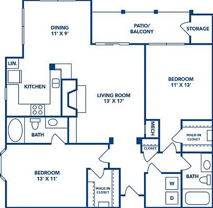 2 Bedroom | 2 Bath | 1140 SF 2 Bedroom | 2 Bath | 1140 SF