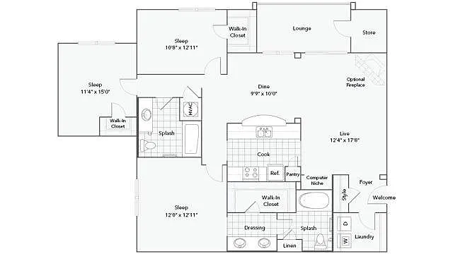 Floor plan Douglas