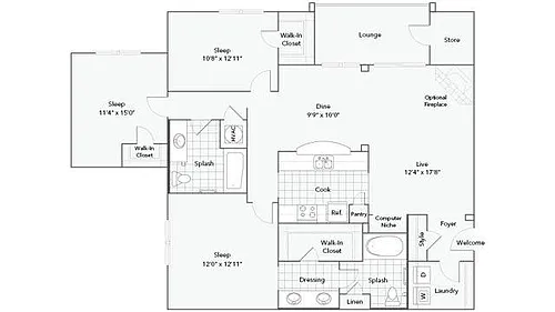 Floor plan Douglas