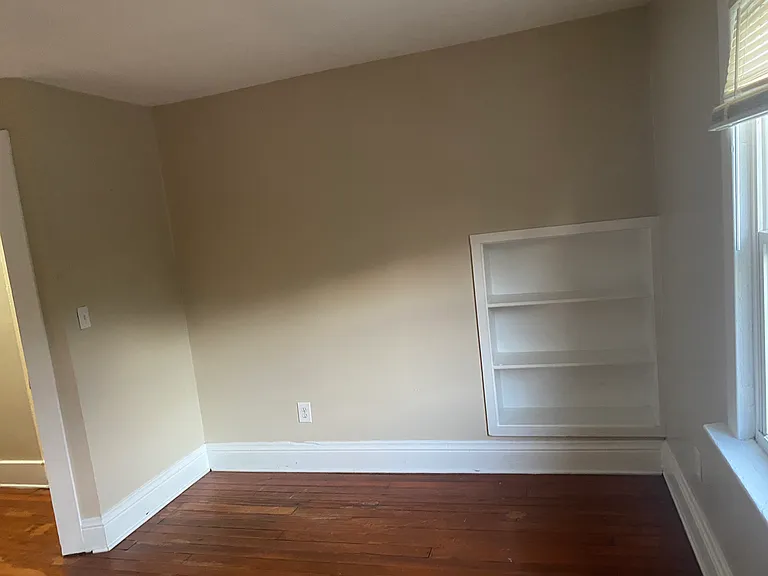 built in shelving in upstairs bedroom