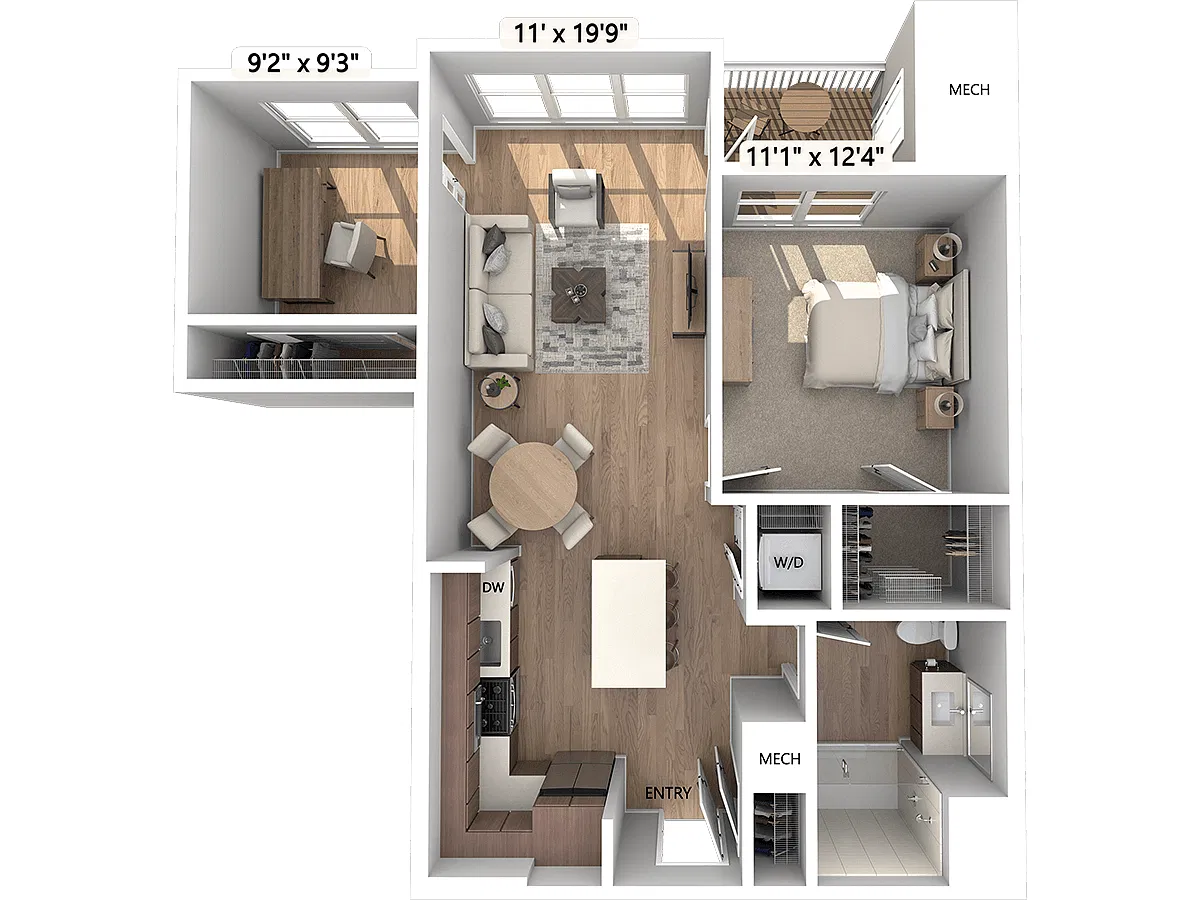 Floor plan A1D