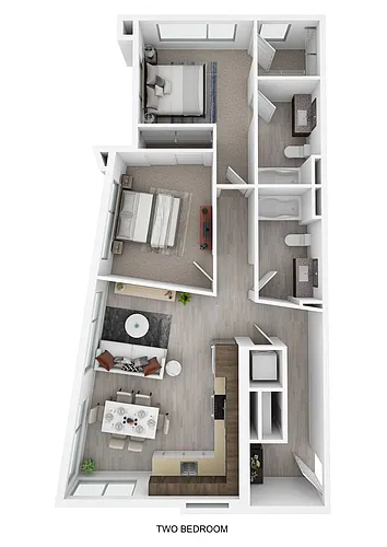 Floor plan 2 Bedroom