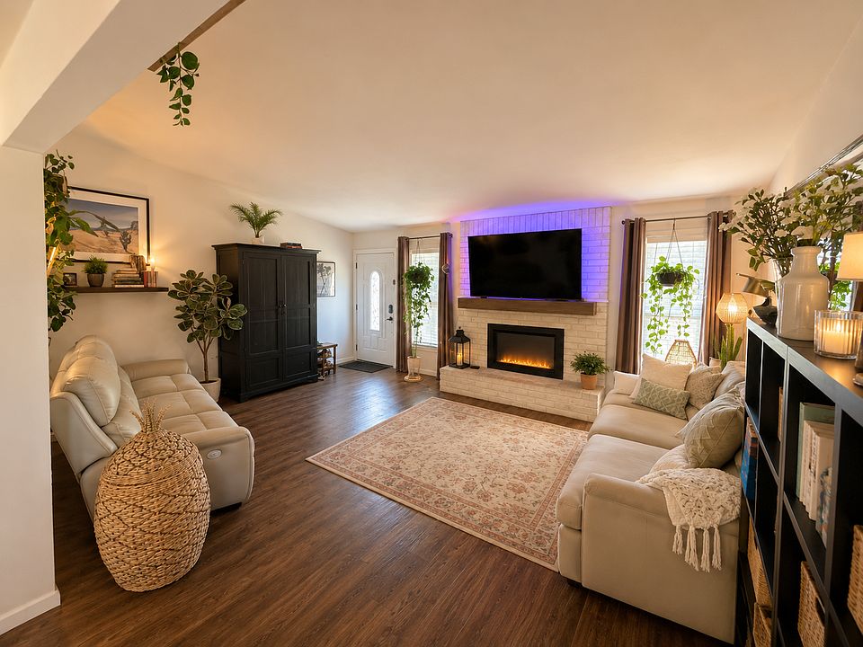 Living Room From Kitchen Table View
