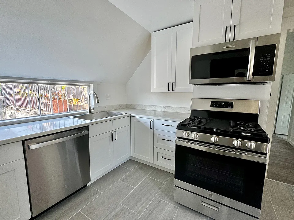 Brand new appliances in a freshly renovated kitchen